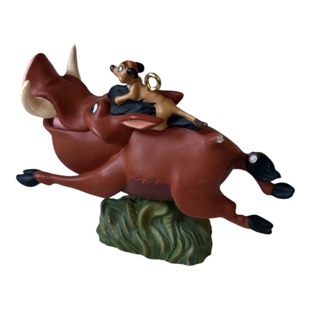 Vintage Hallmark Lion King Christmas Ornament Disney Timon Pumbaa Simba Lot of 4 - Picture 7 of 7